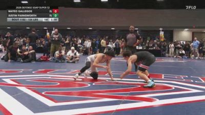 126 lbs Semifinal - Mateo Gallegos, PA vs Justin Farnsworth, PA