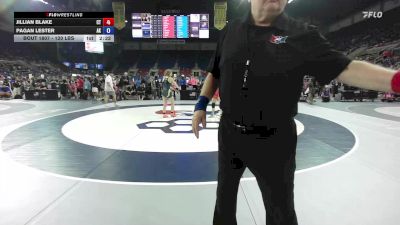 120 lbs Cons. Rd Of 64 - Jillian Blake, CT vs Pagan Lester, AK