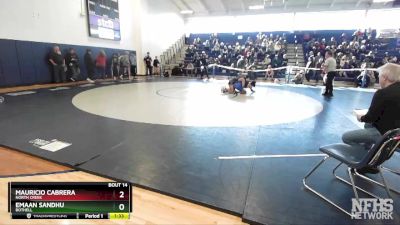 126 lbs Quarterfinal - Mauricio Cabrera, North Creek vs Emaan Sandhu, Bothell