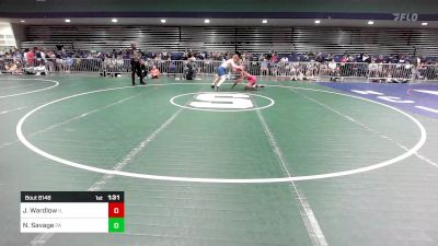 144 lbs Round Of 32 - Justin Wardlow, IL vs Nolan Savage, PA