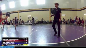 74 lbs Cons. Round 3 - Bronx Allison, Delta Wrestling Club Inc. vs Stevan Todorcevic Iii, Highland Wrestling Club