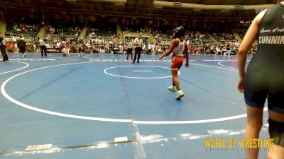 77 lbs Quarterfinal - Audrey Cunningham, Gracie Barra Westchase vs Azyah Rice, Inland Elite Wrestling Club