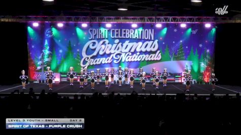 Spirit of Texas - Purple Crush [2025 L3 Youth - Small Day 2] 2025 Spirit Celebration Christmas Grand Nationals