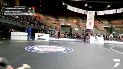 Bantam - 45 lbs Semis - Christopher Moreno, Reign Wrestling Club vs Gabriel Gutierrez, Ripon Tribe Wrestling Club