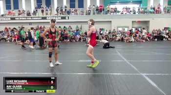 105 lbs Round 3 (6 Team) - Luke Richards, U2 Upstate Uprising vs Ray Oliver, Grapple Academy