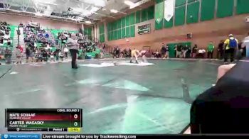 120 lbs Cons. Round 3 - Nate Schaaf, Pahrump Valley vs Carter Wagasky, Moapa Valley