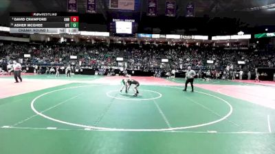 75 lbs Champ. Round 1 - Asher McGhee, CFEA vs David Crawford, OHW1