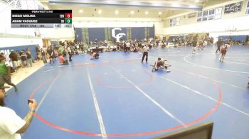 150 lbs Cons. Round 4 - Adam Vasquez, Rough House vs Diego Molina, Eastvale Elite Wrestling