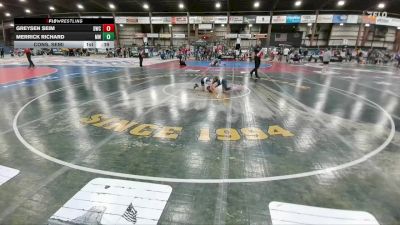 65 lbs Cons. Semi - Merrick Richard, MATPAC Wrestling vs Greysen Seim, Douglas Wrestling Club