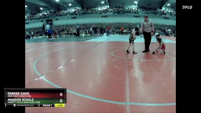 50B Champ. Round 1 - Maddox Schulz, Monett Youth Wrestling Club vs Parker Davis, Nixa Youth Wrestling