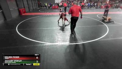 60 lbs Champ. Round 2 - Holden Ficker, Amery vs Zachary Stoflet, Wisconsin Rapids