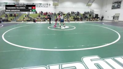 160 lbs Champ. Round 1 - Kasandra Villarreal, Mt. San Antonio College vs Irene Abramyan, Cerritos College