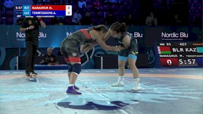 65 kg Repechage #2 - Maryia Mamashuk, Belarus vs Aina Temirtassova, Kazakhstan