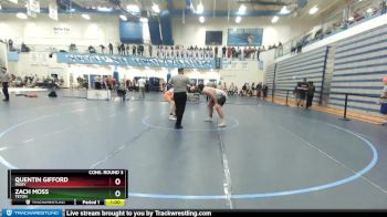 285 lbs Cons. Round 3 - Quentin Gifford, Rigby vs Zach Moss, Teton