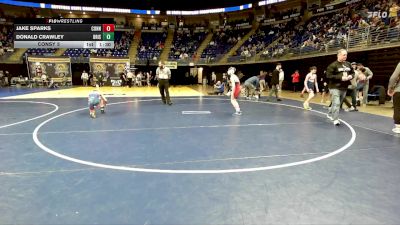 90 lbs Consy 5 - Jake Sparks, Connellsville vs Donald Crawley, Bristol Twp