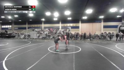 5th Place - Michaela Martinez, Cal Grapplers vs Jazmyn Werk, Hwc