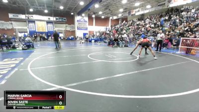 132 lbs Champ. Round 2 - Marvin Garcia, Corona Senior vs Soven Saste, Canyon (Anheim)