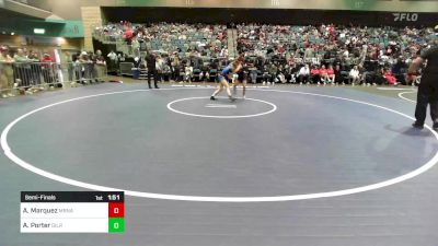 100 lbs Semifinal - Abigail Marquez, Marina vs Ann Porter, Gilroy