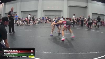 105 lbs Round 7 (10 Team) - Peyton Boston, Backyard Brawlers Gold vs Maysen Perkins, Untouchables