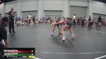 105 lbs Round 7 (10 Team) - Peyton Boston, Backyard Brawlers Gold vs Maysen Perkins, Untouchables