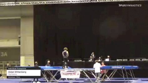 Aidan Wittenberg - Individual Trampoline, Flip Factory - 2021 USA Gymnastics Championships