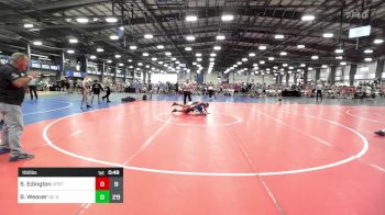 100 lbs Rr Rnd 3 - Sanchir Edington, Upstate Uprising Blue vs Bentley Weaver, NC National Team