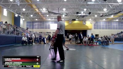 157 lbs 5th Place Match - Jericho Johnson, St. Patrick`s High School vs Lukas Edwards, Lewisburg