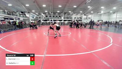 130 lbs Round Of 32 - Landon Hammer, Keene Gladiators vs Hunter DeBellis, Refinery WC