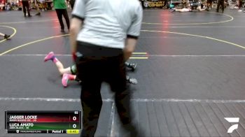 92 lbs Round 1 (6 Team) - Luca Amato, Ares Black vs Jagger Locke, Ragin Raisins WC