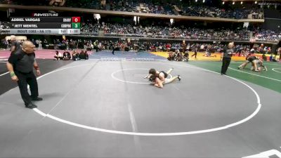 5A 175 lbs Champ. Round 1 - Jett Mentel, Cedar Park vs Adriel Vargas, Mission Sharyland