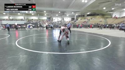 100 lbs Cons. Round 1 - Neil Hatcher, Seymour Youth Wrestling Club vs Landon Incorvaia, Williamson Co Wrestling Club