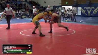 170 lbs Champ. Round 1 - Nanaranjo Nathaniel, Cajon vs Joseph Zepeda, Bloomingtonn