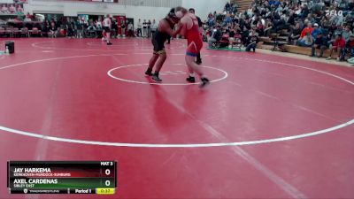 285 lbs Cons. Round 3 - Jay Harkema, Kerkhoven-Murdock-Sunburg vs Axel Cardenas, Sibley East