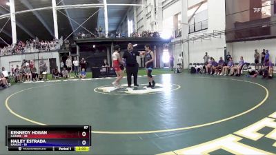 87 lbs Round 1 (8 Team) - Kennedy Hogan, Illinois vs Hailey Estrada, Kansas