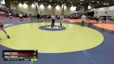 106 lbs Cons. Round 6 - Jeredy Nilges, Shawnee-Mill Valley HS vs Cole Caniglia, Creighton Preparatory School