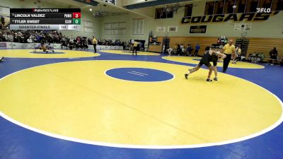 109 lbs Quarterfinal - Lincoln Valdez, Pomona (CO) vs Tyler Sweet, Clovis North