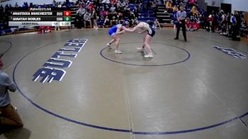 136 lbs Semifinal - Anastasia Manchester, Butler Hs vs Janayah Nobles, Connellsville