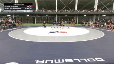 190 lbs Alyssa Apolinar, Colorado vs Leany Gold-Hurrins, Indiana Gold