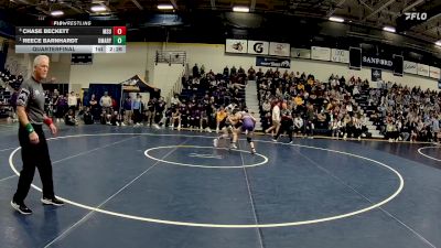 133 lbs Quarterfinal - Reece Barnhardt, UMary vs Chase Beckett, Minnesota State