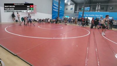 295 lbs Semifinal - Riley Miller, Robinson vs Tyler Ross, Greensburg