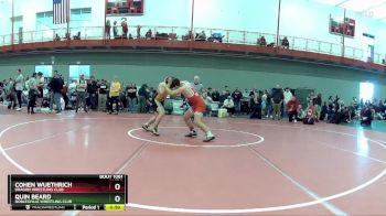 165 lbs Quarterfinal - Cohen Wuethrich, Dragon Wrestling Club vs Quin Beard, Noblesville Wrestling Club