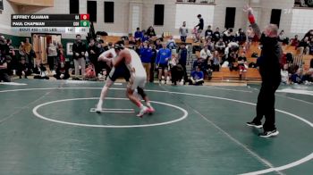 132 lbs Consi Of 8 #1 - Jeffrey Guaman, Oliver Ames vs Paul Chapman, Cohasset
