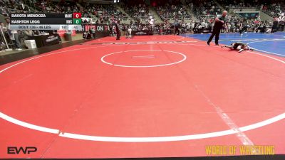46 lbs Semifinal - Dakota Mendoza, MANTANONA-TC vs Kashton Legg, Keystone Wrestling Club