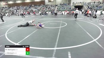 40 lbs Consi Of 4 - Maddox Rodriguez, Red Wave WC vs Jordan Michaud, Westside Wrestling Inc