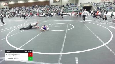 40 lbs Consi Of 4 - Maddox Rodriguez, Red Wave WC vs Jordan Michaud, Westside Wrestling Inc