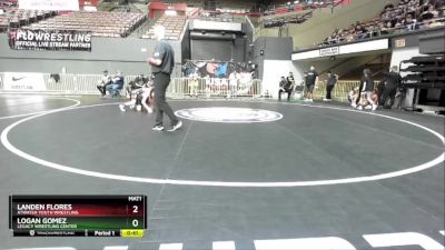 92 lbs Cons. Round 4 - Logan Gomez, Legacy Wrestling Center vs Landen Flores, Atwater Youth Wrestling