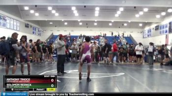 106 lbs Cons. Semi - Anthony Tinoco, Los Alamitos High School vs Solomon Resnick, Big Kat Wrestling & Judo