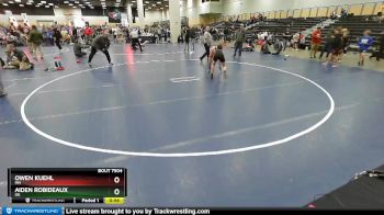 108 lbs Cons. Round 5 - Aiden Robideaux, OK vs Owen Kuehl, MN