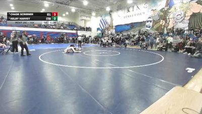 144 lbs Quarterfinal - Chase Scribner, Kellogg vs Kelby Harvey, St. Maries
