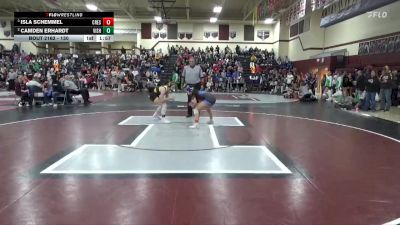 130 lbs Semifinal - Isla Schemmel, Crestwood vs Camden Erhardt, Vinton-Shellsburg